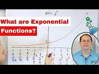 Video thumbnail for 07 - What is an Exponential Function? (Exponential Growth, Decay & Graphing).
