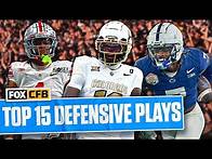 Video thumbnail for Top 15 Defensive plays of 2024 College Football Season on FOX