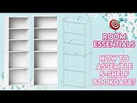 Video thumbnail for HOW TO ASSEMBLE TARGET’S ROOM ESSENTIALS 5-SHELF BOOKCASE? I TheGarcias