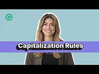 Video thumbnail for 8 Capitalization Rules You Should Know