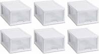 Video thumbnail for Sterilite 20518006 6 Quart/5.7 Liter Stacking Drawer, White Frame with Clear Drawer,(pack of 6)