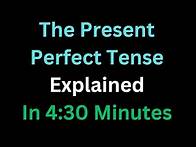 Video thumbnail for Spanish - The Present Perfect Tense Explained In 4 And A Half Minutes