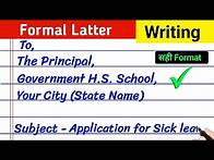 Video thumbnail for formal letter writing in english | formal letter kaise likhe | formal letter format | all class