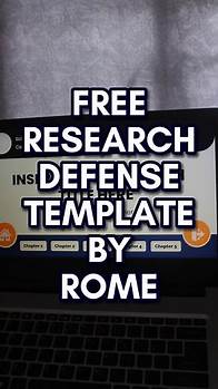 Video thumbnail for FREE Research Defense PPT Template by Rome #ppt #powepoint #researchdefense #fyp #foryou