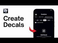 Video thumbnail for How To Create Decals Using Roblox Mobile