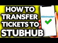 Video thumbnail for How To Transfer Tickets on Ticketmaster to Stubhub (EASY!)