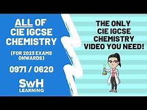 Video thumbnail for ALL of CIE IGCSE Chemistry! | The ONLY revision video you need! | 2025 onwards | 0971 / 0620