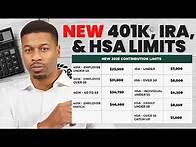 Video thumbnail for IRS Releases NEW 2025 401K, IRA, and HSA Limits. What You Need To Know