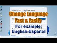 Video thumbnail for ✨How to change the interface language of Windows 11 / For example:English➡️Español