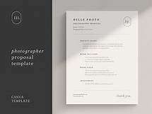 Video thumbnail for Minimal Photographer 1 Page Proposal Template | Photography Proposal Canva | Project Proposal | Simple Work Bid | Photo Contract Form - Etsy