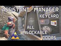 Video thumbnail for Asst Manager Keycard Uses: All Unlockable Doors | Easy Grounded Guides