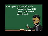 Video thumbnail for AQA GCSE Maths Foundation June 2019 Paper 3 (Calculator) Walkthrough