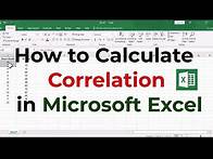 Video thumbnail for How to Calculate Correlation in Microsoft Excel | Step by Step Guide