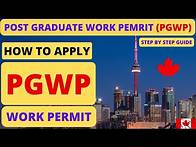 Video thumbnail for How to apply Post Graduate Work Permit in Canada Online 2024 | How to apply PGWP in Canada