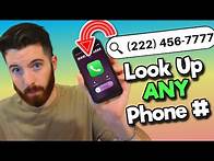 Video thumbnail for Look Up ANY Phone Number for FREE | Reverse Phone Number Lookup