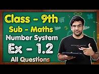 Video thumbnail for Class 9 Maths, Ex 1.2, Q1 to Q4 || Chapter 1 (Number system) || NCERT || MKR