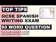 Video thumbnail for GCSE SPANISH WRITING EXAM REVISION | 90 WORD QUESTION (AQA)