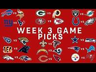 Video thumbnail for Week 3 NFL Game Picks | NFL