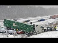 Video thumbnail for Chaos in Arizona Today! Brutal Snow Storm Causing Collision Pileup I-40 Flagstaff