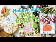 Video thumbnail for 3 Fun and Creative Hobby Lobby Fall Crafts for 2023! 🍂