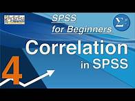 Video thumbnail for 04 Correlation in SPSS – SPSS for Beginners