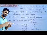 Video thumbnail for First Order Logic in artificial intelligence | Lec-24