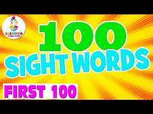 Video thumbnail for 100 SIGHT WORDS for KIDS! | Learn Sight Words (Fry Words List)