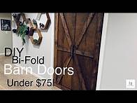 Video thumbnail for DIY Barn Doors Under $75 | Bi-Fold Doors | Family Renov8