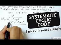 Video thumbnail for SYSTEMATIC CYCLIC CODE with SOLVED EXAMPLE -Digital Communication | Electronics Subjectified | Hindi