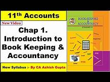 Video thumbnail for 11th ACCOUNTS CHAP 1 | 11th FYJC INTRO To BOOK KEEPING & ACCOUNTANCY | 11TH BK By CA Ashish Gupta.
