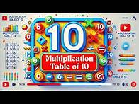 Video thumbnail for Learn Multiplication Table of 10 | Math for Kids | PHOENIX English Hub