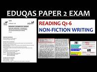 Video thumbnail for EDUQAS PAPER 2 EXAM WALKTHROUGH (All questions!) GCSE English Language
