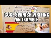 Video thumbnail for GCSE Spanish writing example (higher)