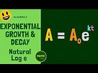 Video thumbnail for How to Solve Exponential Growth & Decay Word Problems Using Natural Log e Algebra II 3 Examples