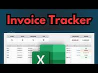 Video thumbnail for How to Make an Invoice Tracker in Excel