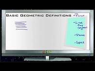 Video thumbnail for Basic Geometric Definitions: Lesson (Basic Geometry Concepts)