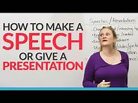 Video thumbnail for How to give the BEST speech or presentation in English