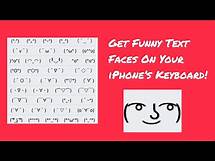 Video thumbnail for How To Get Funny Text Faces On Your iPhone’s Keyboard!
