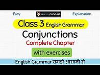 Video thumbnail for Class 3 Conjunctions । Class 3 English grammar Conjunctions