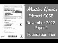 Video thumbnail for Edexcel Foundation Paper 1 November 2022 Exam Walkthrough