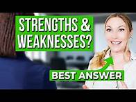 Video thumbnail for How to Answer the “Weakness and Strength” Question in Interviews