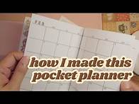 Video thumbnail for How to make a 2025 pocket planner booklet | PRINTABLE GIFT IDEAS