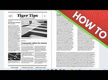 Video thumbnail for How to Make a Newspaper Format on Word Using a Template