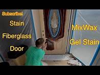 Video thumbnail for Stain Therma Tru Fiberglass Door with Minwax Oil Gel Stain (Part 1)