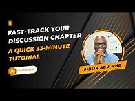 Video thumbnail for How To Write Your Discussion Chapter
