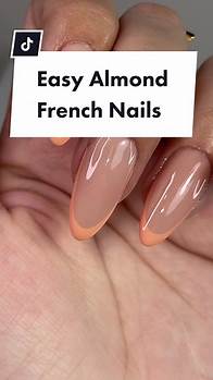 Video thumbnail for Easy Almond French Nails
