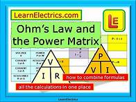 Video thumbnail for OHM’S LAW AND THE POWER MATRIX – HOW TO COMBINE FORMULAS – HOW TO MAKE CALCULATIONS – EASY TO USE