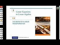 Video thumbnail for Linear Algebra Section 1.9