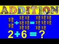 Video thumbnail for Addition 1-10 by 6 with Alphabetimals / Math Add by 6 Table with Animals / Learn to Count by Six