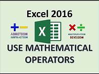 Video thumbnail for Excel 2016 - Math Formulas - How to Write Mathematical Functions - Mathematics Symbols in MS Formula